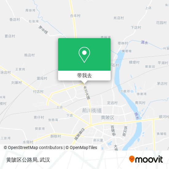 黄陂区公路局地图