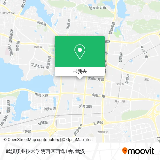 武汉职业技术学院西区西逸1舍地图