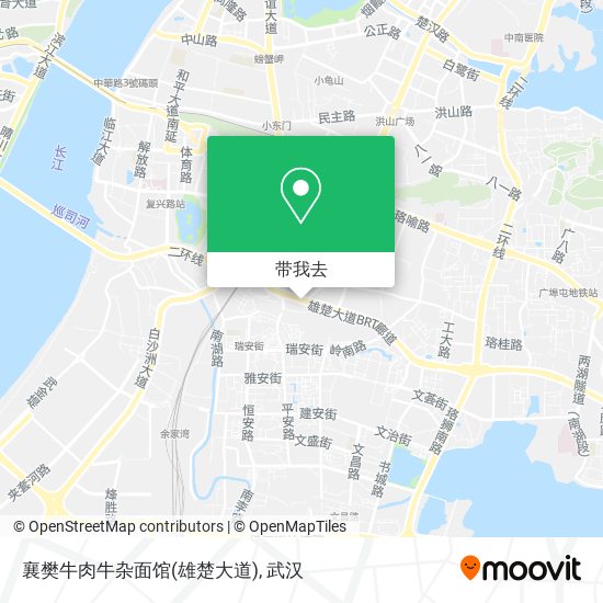 襄樊牛肉牛杂面馆(雄楚大道)地图