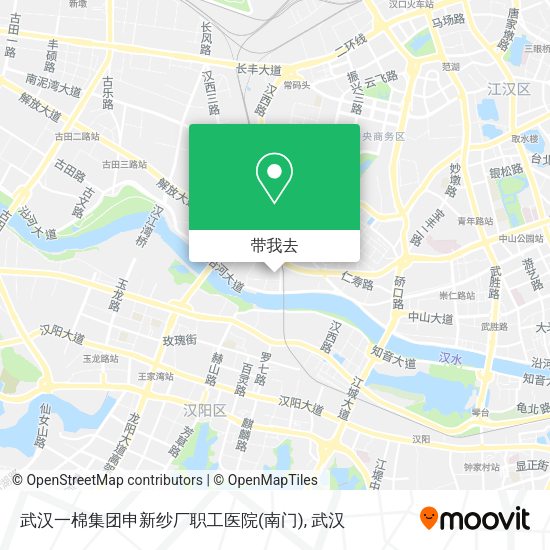 武汉一棉集团申新纱厂职工医院(南门)地图