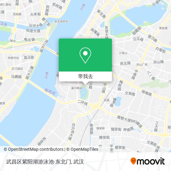武昌区紫阳湖游泳池-东北门地图