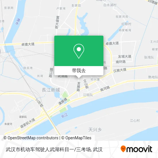 武汉市机动车驾驶人武湖科目一/三考场地图