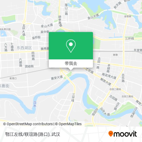 鄂江左线/联谊路(路口)地图