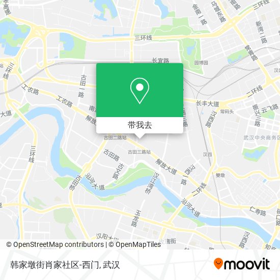 韩家墩街肖家社区-西门地图