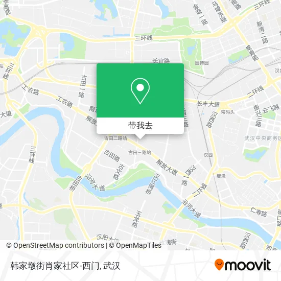 韩家墩街肖家社区-西门地图