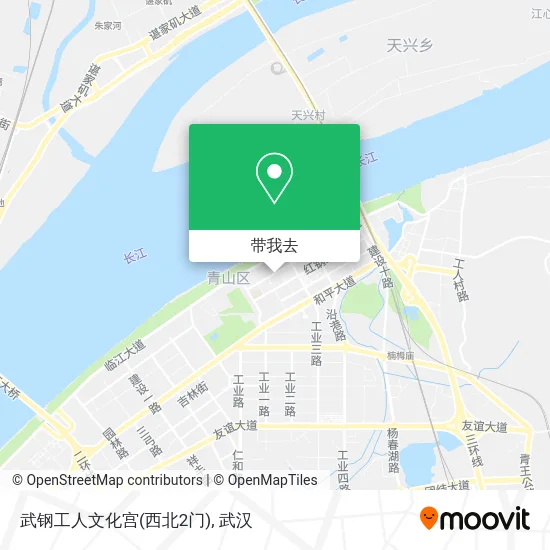 武钢工人文化宫(西北2门)地图