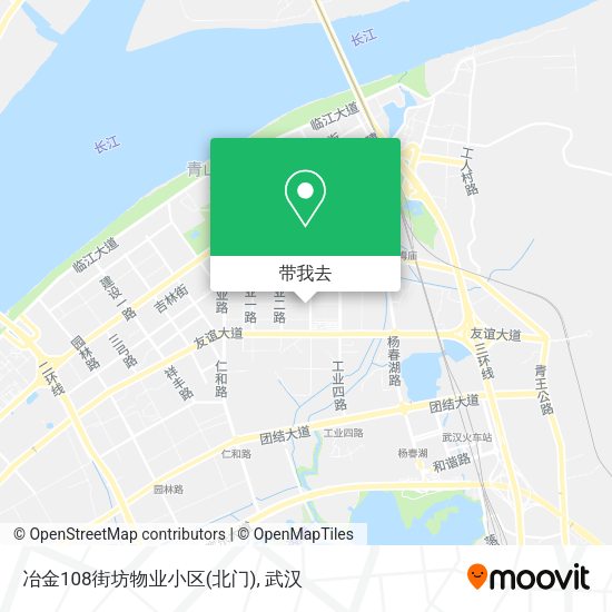 冶金108街坊物业小区(北门)地图