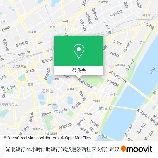 湖北银行24小时自助银行(武汉惠济路社区支行)地图