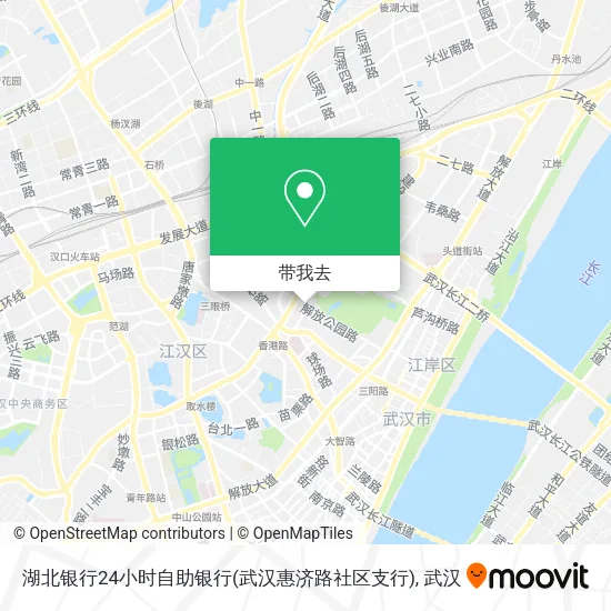湖北银行24小时自助银行(武汉惠济路社区支行)地图