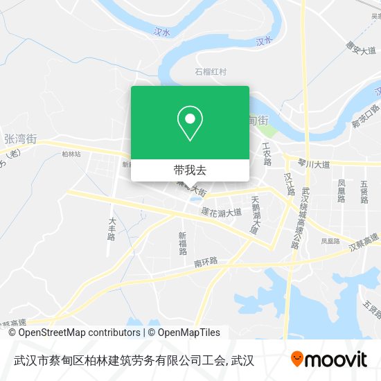武汉市蔡甸区柏林建筑劳务有限公司工会地图