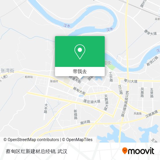蔡甸区红新建材总经销地图