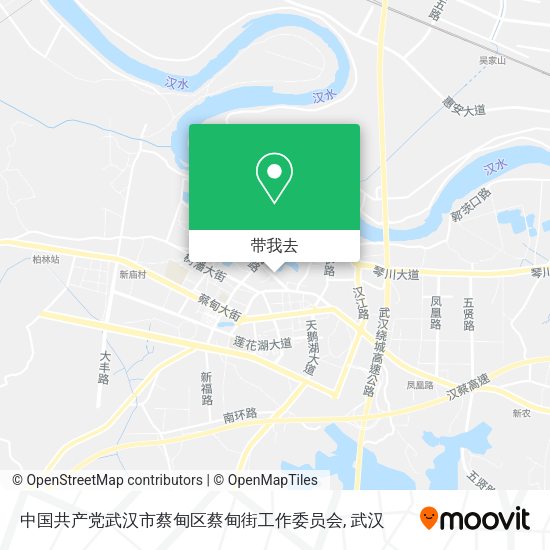 中国共产党武汉市蔡甸区蔡甸街工作委员会地图
