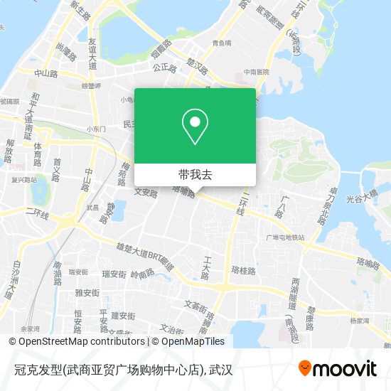 冠克发型(武商亚贸广场购物中心店)地图