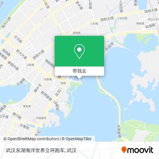 武汉东湖海洋世界立环跑车地图
