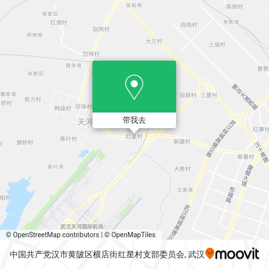 中国共产党汉市黄陂区横店街红星村支部委员会地图