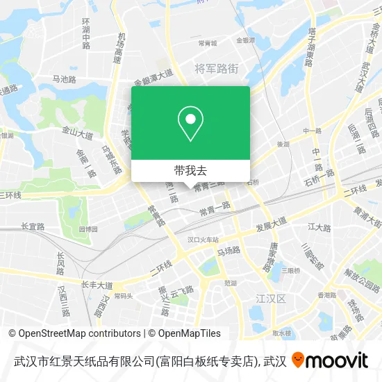 武汉市红景天纸品有限公司(富阳白板纸专卖店)地图