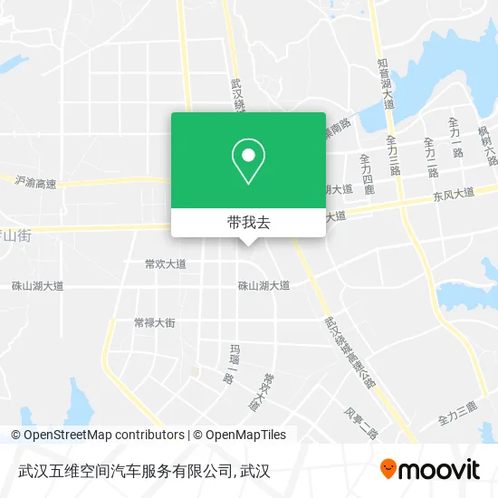 武汉五维空间汽车服务有限公司地图
