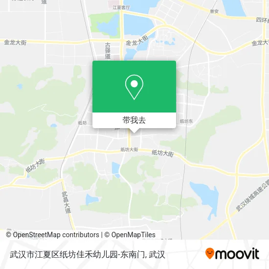 武汉市江夏区纸坊佳禾幼儿园-东南门地图