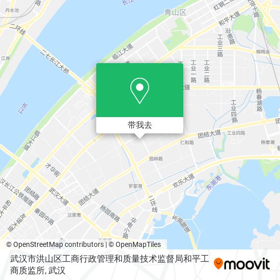 武汉市洪山区工商行政管理和质量技术监督局和平工商质监所地图