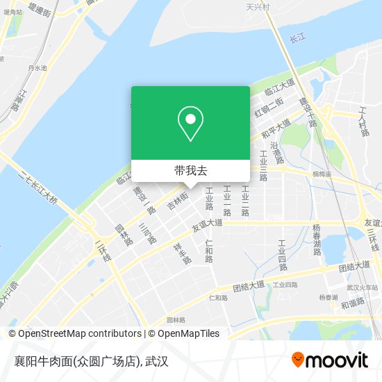 襄阳牛肉面(众圆广场店)地图