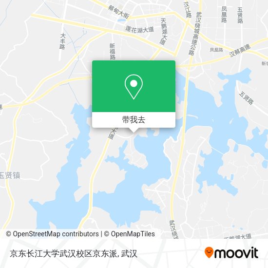 京东长江大学武汉校区京东派地图