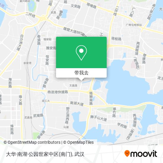 大华·南湖·公园世家中区(南门)地图