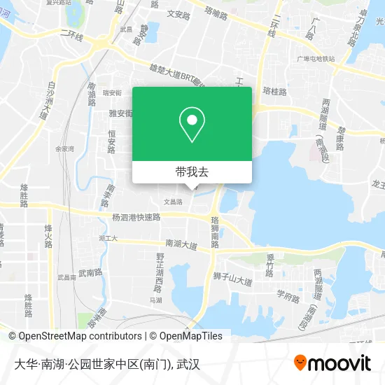 大华·南湖·公园世家中区(南门)地图