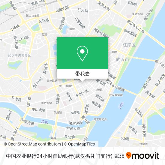 中国农业银行24小时自助银行(武汉循礼门支行)地图