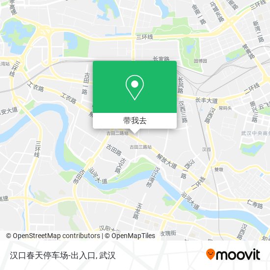 汉口春天停车场-出入口地图