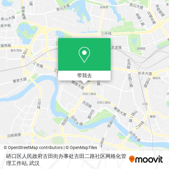 硚口区人民政府古田街办事处古田二路社区网格化管理工作站地图