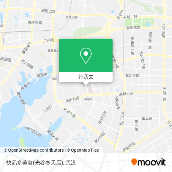 快易多美食(光谷春天店)地图