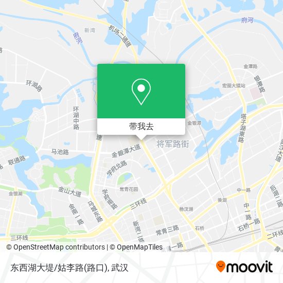 东西湖大堤/姑李路(路口)地图