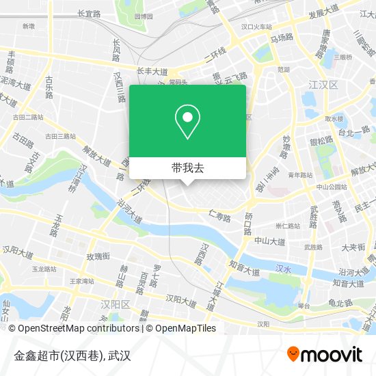 金鑫超市(汉西巷)地图