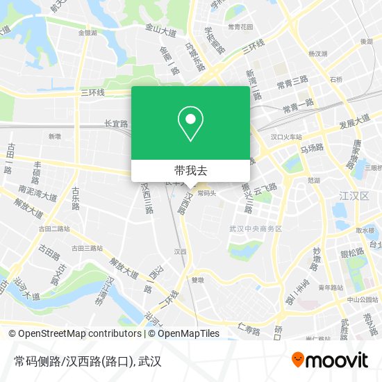 常码侧路/汉西路(路口)地图