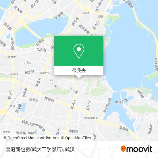 皇冠面包房(武大工学部店)地图