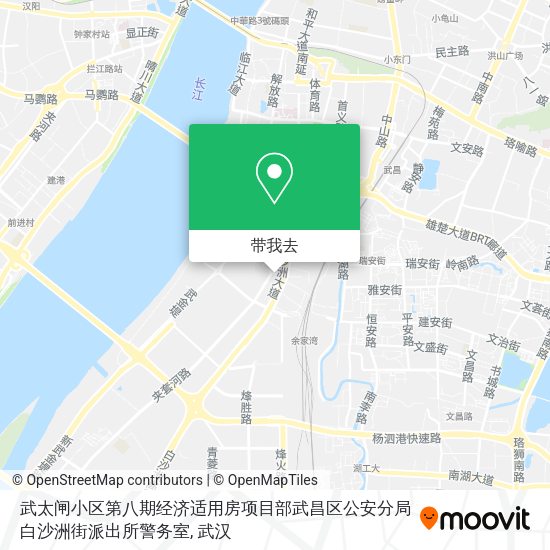 武太闸小区第八期经济适用房项目部武昌区公安分局白沙洲街派出所警务室地图