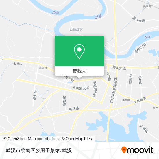 武汉市蔡甸区乡厨子菜馆地图