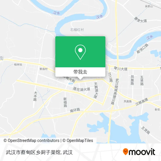 武汉市蔡甸区乡厨子菜馆地图