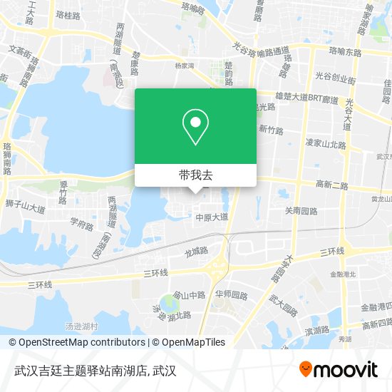 武汉吉廷主题驿站南湖店地图
