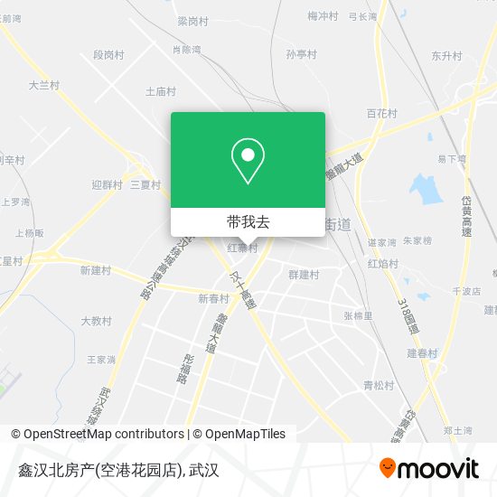 鑫汉北房产(空港花园店)地图