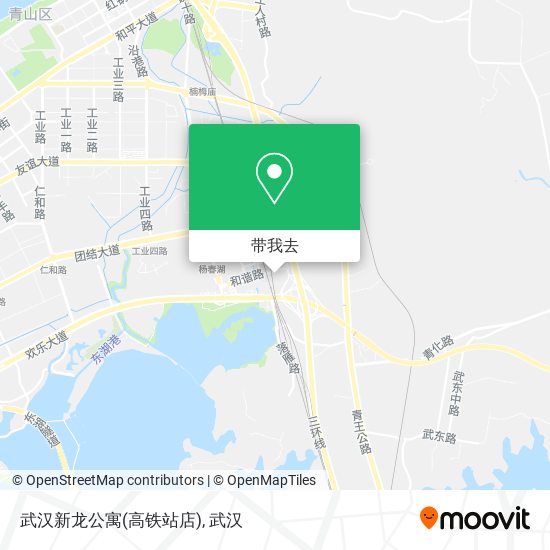 武汉新龙公寓(高铁站店)地图
