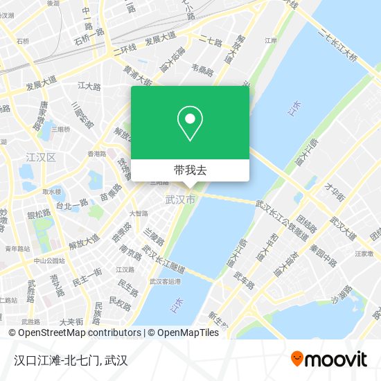 汉口江滩-北七门地图