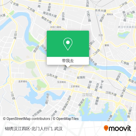 锦绣汉江四区-北门人行门地图