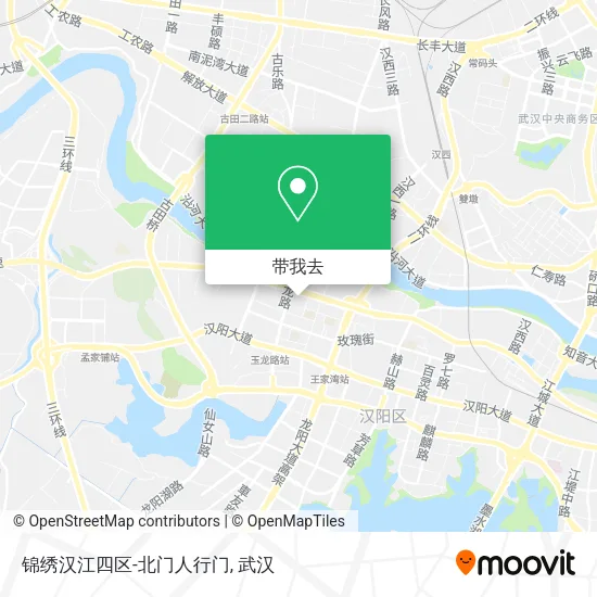 锦绣汉江四区-北门人行门地图