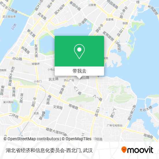 湖北省经济和信息化委员会-西北门地图