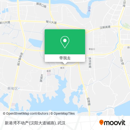 新港湾不动产(汉阳大道辅路)地图