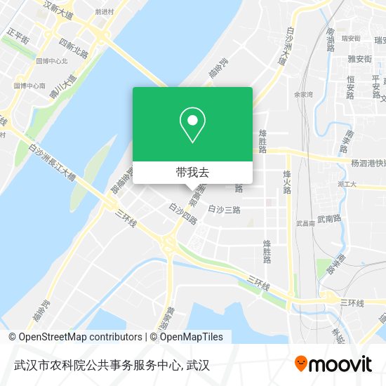 武汉市农科院公共事务服务中心地图