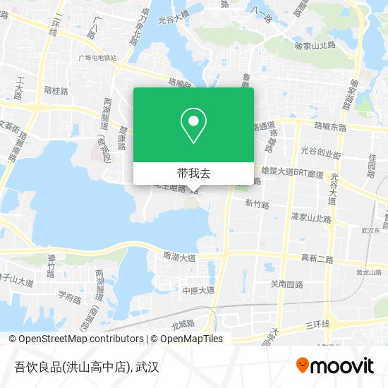 吾饮良品(洪山高中店)地图