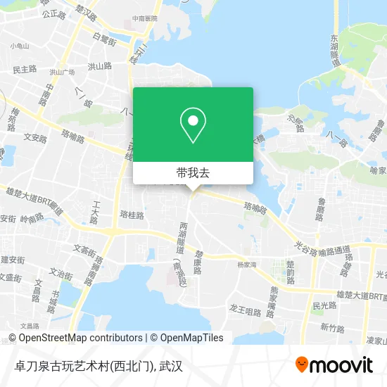 卓刀泉古玩艺术村(西北门)地图
