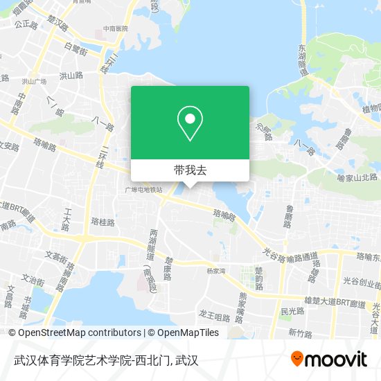 武汉体育学院艺术学院-西北门地图